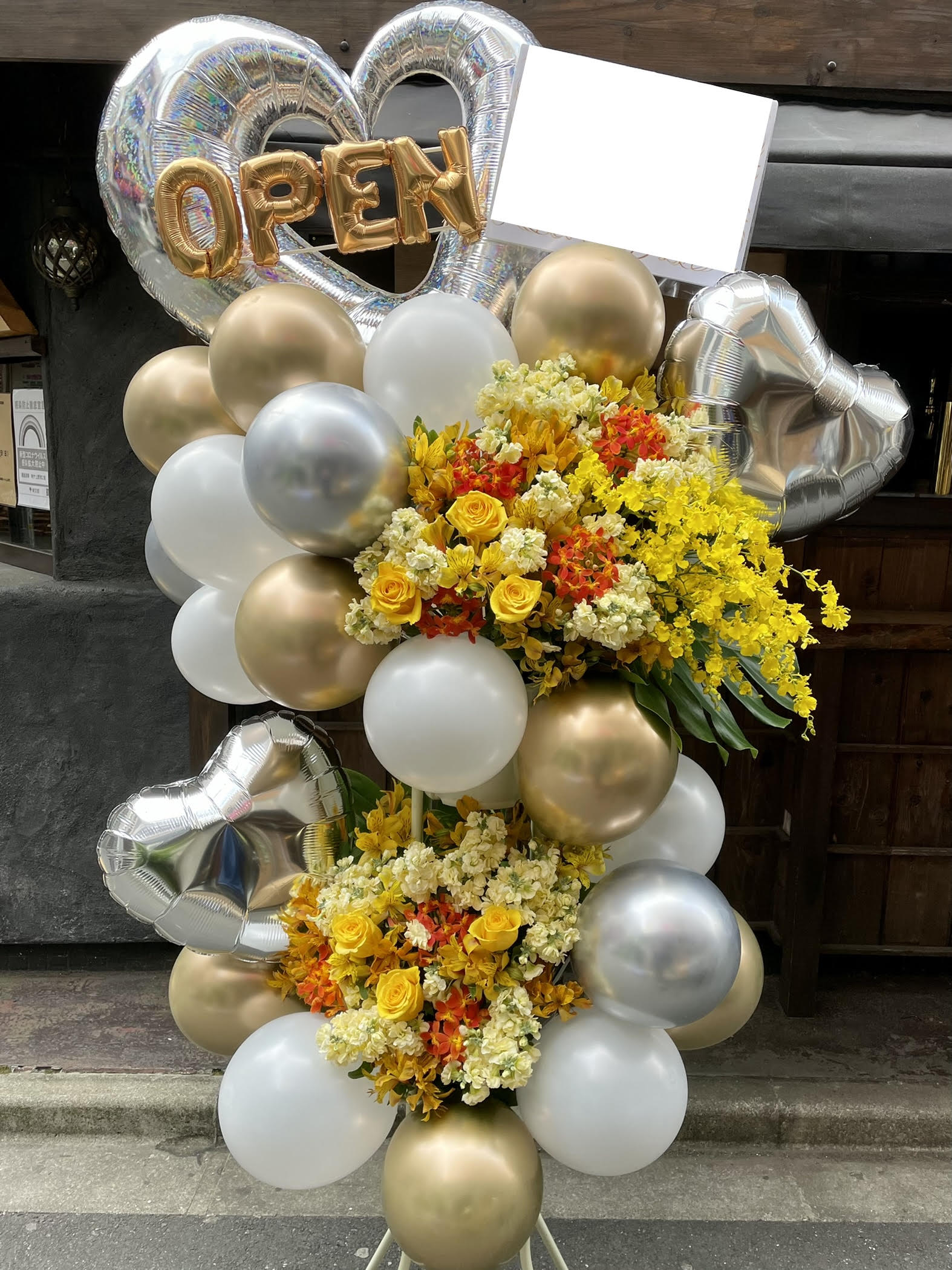 金沢手打箔　円筒形 花瓶スタンド ゴールド シルバーゴールド - Clover Flower（クローバーフラワー）